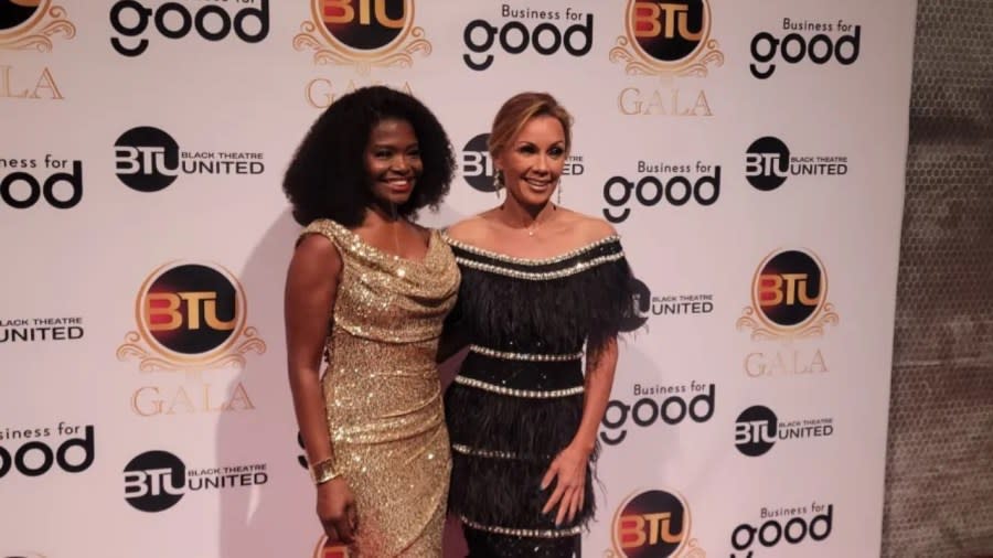 Theater legends and veterans such as LaChanze (left) and Vanessa L. Williams were among those at the Black Theater United gala this week at the Ziegfeld Ballroom in New York City. (Photo: Matthew Allen)