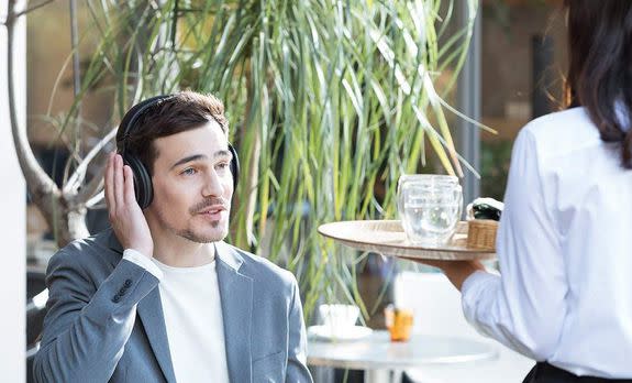 Get noise-cancelling headphones from Panasonic.