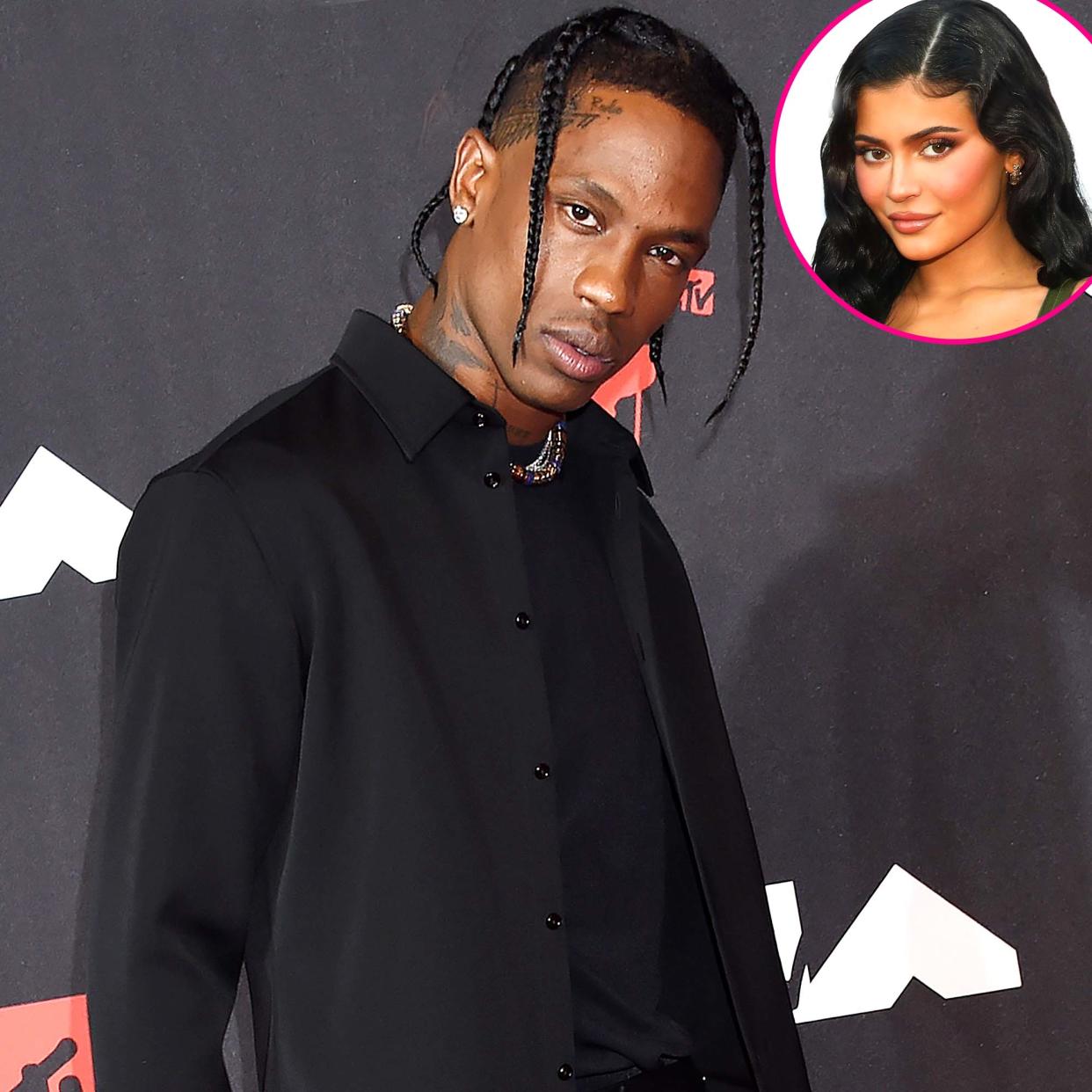 Travis Scott Attends VMAs Without Pregnant Kylie Jenner