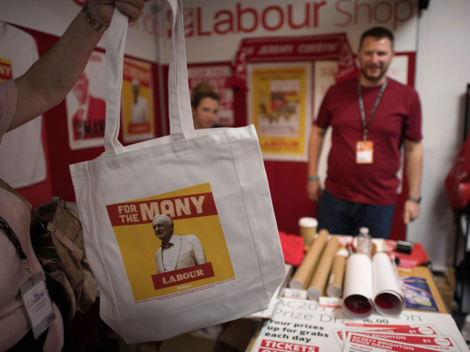 <p>A tote bag is the easiest way to bore the world with where you stand politically without actually having to open your mouth. We might actually suggest other political parties invest in these, too. Need we say ‘two birds, one stone’? (Sky News) </p>