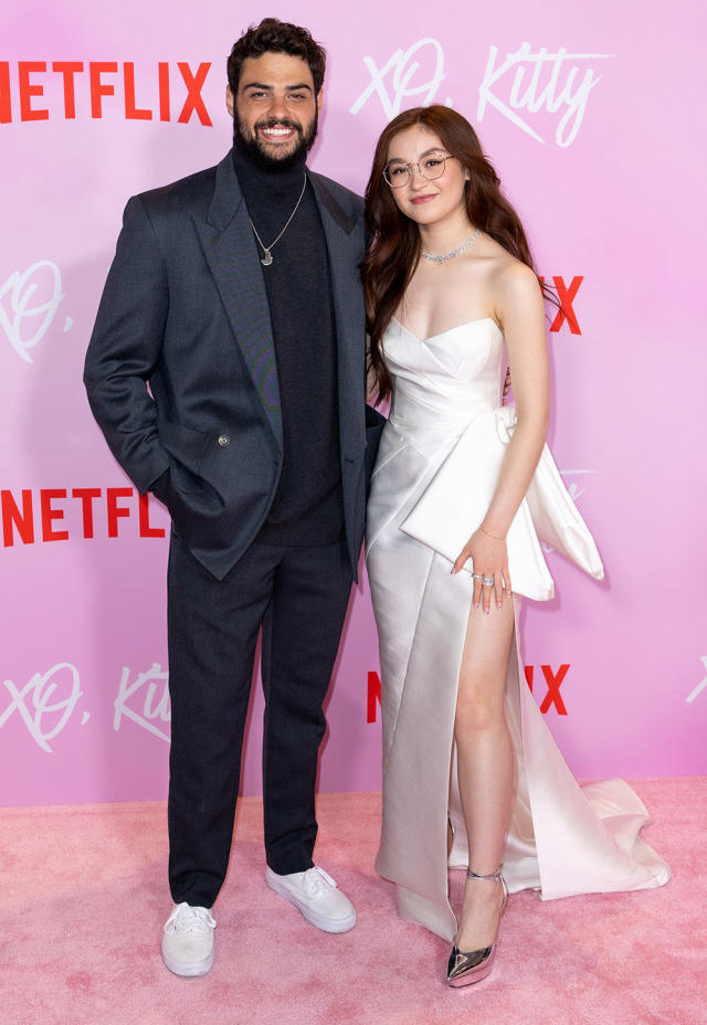 Noah Centineo (L) and Anna Cathcart attend the Los Angeles Special Screening of Netflix&#39;s &quot;XO, Kitty&quot; at the Tudum Theater on May 11, 2023 in Hollywood, California.