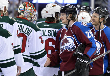 MacKinnon got his first taste of the NHL playoffs last spring, bowing out in first round versus Minnesota. (AP)