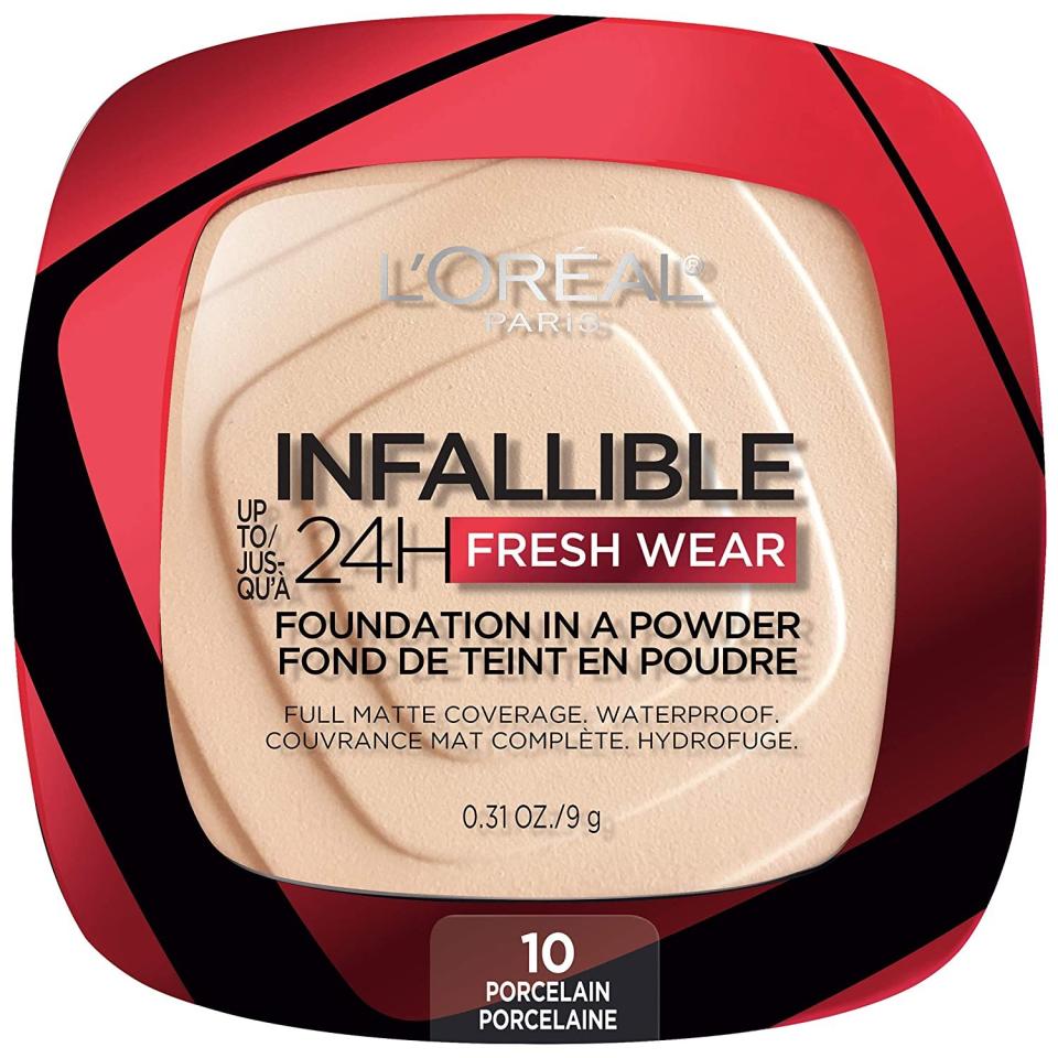 This drugstore foundation was all the rage <a href="https://people.com/beauty/loreal-infallible-fresh-wear-powder-foundation-amazon/" target="_blank" rel="noopener noreferrer">after a February TikTok video</a> about low-cost alternatives to pricier foundation.<br /><br /><strong><a href="https://amzn.to/3efc0ee" target="_blank" rel="noopener noreferrer">Get the L&rsquo;Or&eacute;al Paris Infallible 24H Fresh Wear Foundation In A Powder for $11.99.</a></strong>