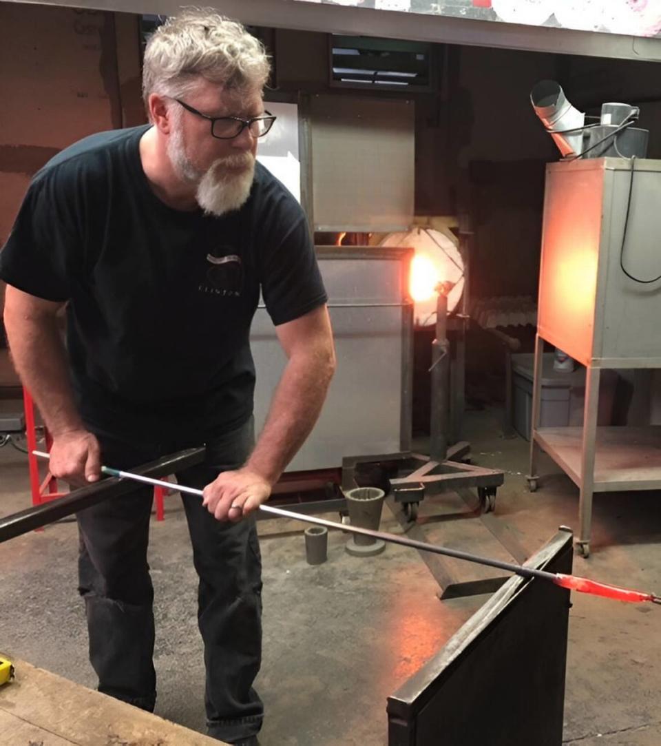 John Miller at work at Illinois State University. 