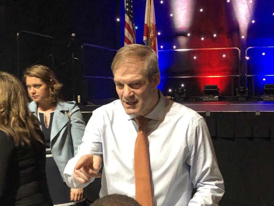 Congressman Jim Jordan, the new chair of the House Judiciary Committee, meets with Volusia County Republicans Sunday, Jan. 22, 2023, at the Ocean Center in Daytona Beach.