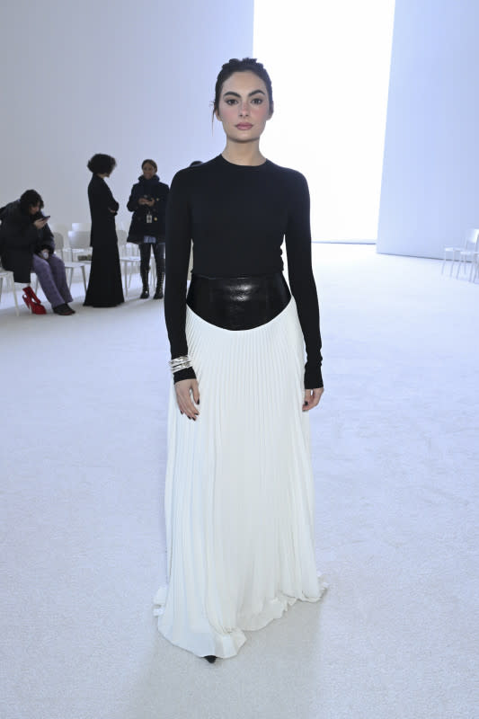 Paige DeSorbo at the Brandon Maxwell Fall 2024 show during New York Fashion Week. <p>Photo: Gilbert Flores/WWD via Getty Images</p>