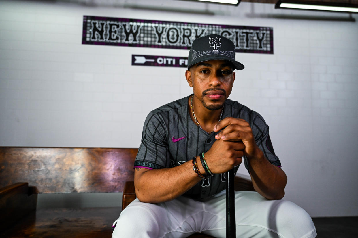 Francisco Lindor showcased the New York Mets' new City Connect uniforms, which they will wear 10 times during the 2024 season.
