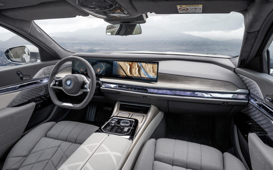 The BMW i7 electric sedan