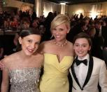 <p>Reese Witherspoon looked seriously chuffed to be posing with the kids.</p>