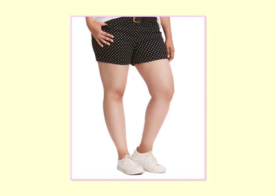 Torrid Polka-Dot Sateen Shorts