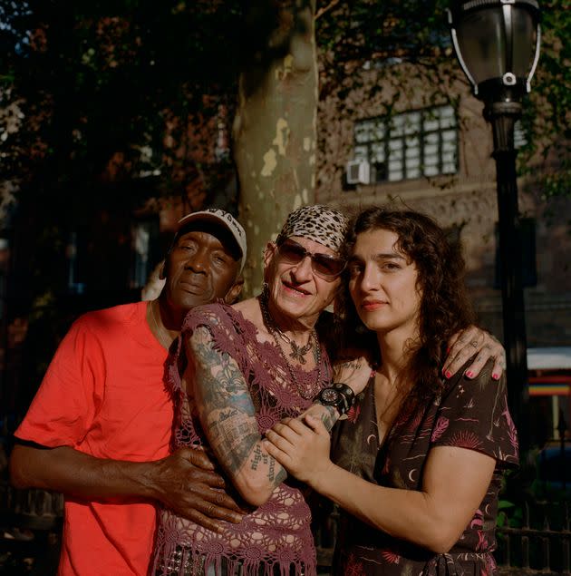 Lara Americo (right) with Albert Herring (left) and Reneé Imperato. (Photo: Yael Malka for HuffPost)