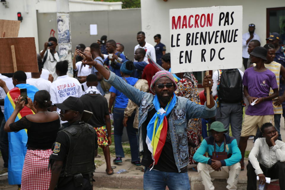 Macron vivió una tensa visita a República Democrática del Congo recientemente. (Photo by Justin Makangara/Anadolu Agency via Getty Images)