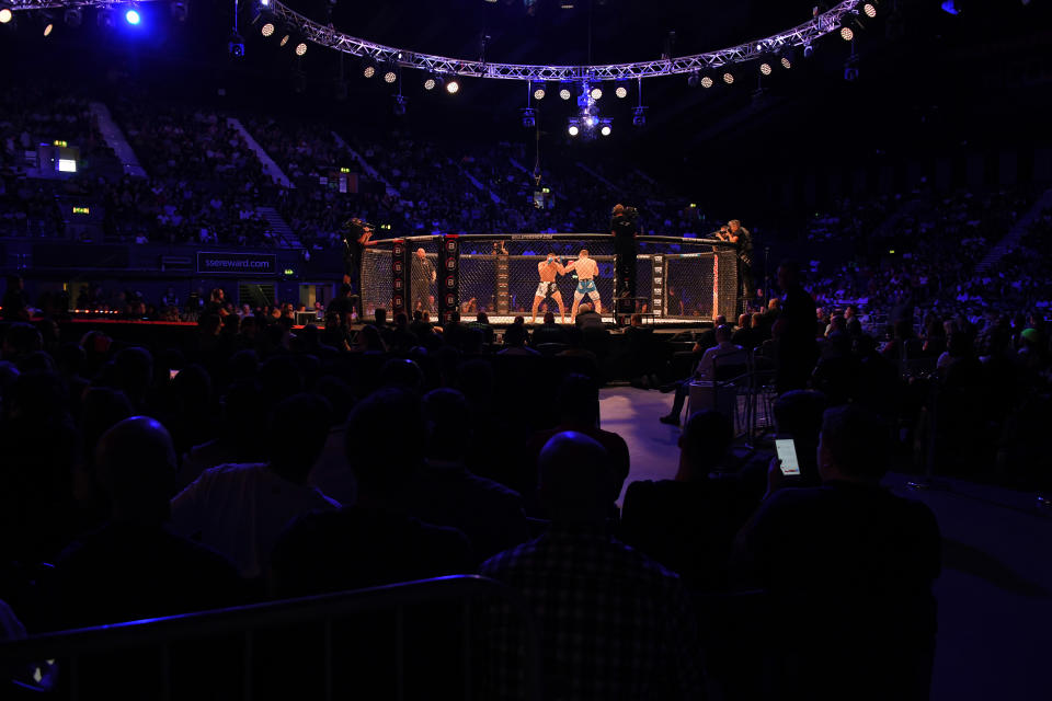 LONDON, ENGLAND - JUNE 22: A general view of the atmosphere at Bellator MMA London at SSE Arena Wembley on June 22, 2019 in London, England. (Photo by David M. Benett/Dave Benett/Getty Images)