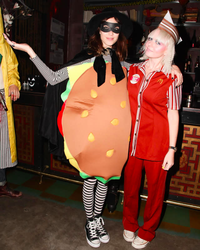 Alexa Chung and Fiona Byrne