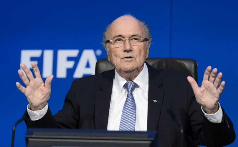 Sepp Blatter, who is serving a six-year ban from football, was replaced by Gianni Infantino last week as the head of world football's governing body, ending his 18-year reign