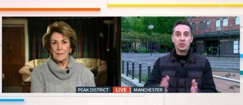 Edwina Currie and Gary Neville clash on ITV (ITV)