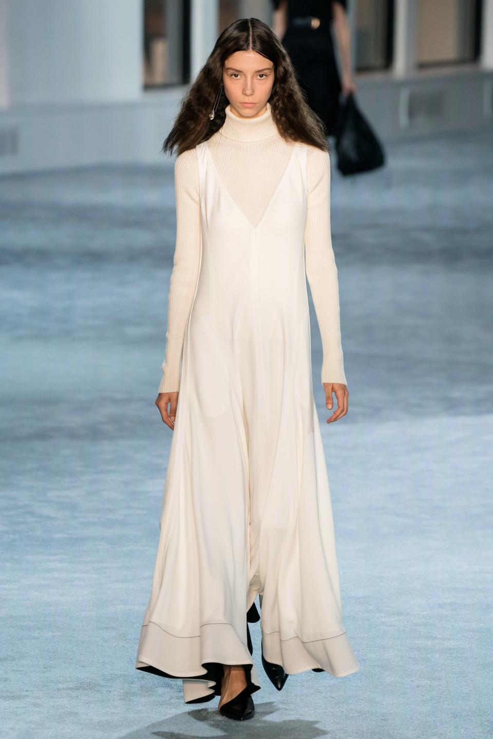 You can skip the hassle of making bridal appointments or ordering a made-to-measure gown by shopping these ivory dresses and cream suits straight from the Fall runways.