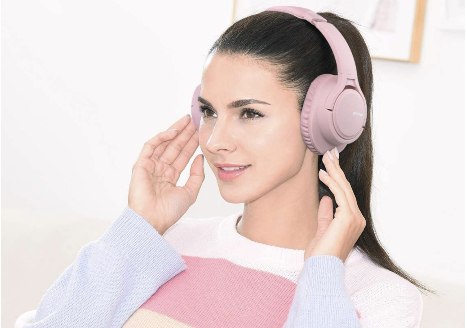 Mpow H7 Bluetooth Kopfhörer over Ear in rosé (Bild: Amazon)