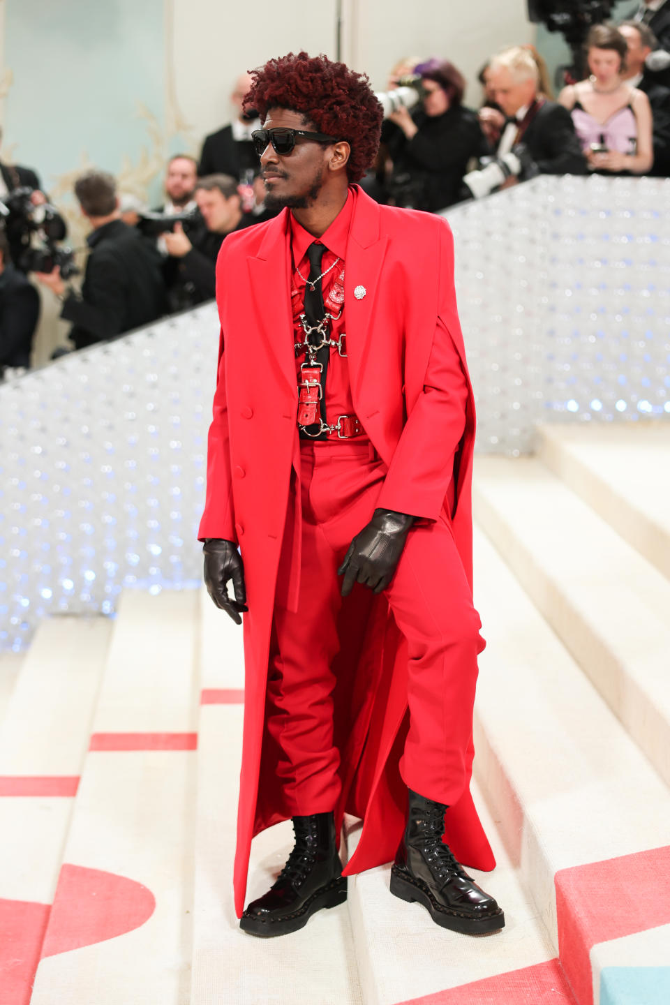 Labrinth at the 2023 Met Gala: Karl Lagerfeld: A Line of Beauty held at the Metropolitan Museum of Art on May 1, 2023 in New York, New York. (Photo by Christopher Polk/WWD via Getty Images)