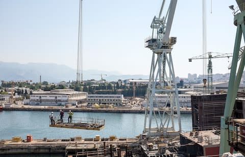 Brodosplit shipyard in Croatia - Credit: Getty