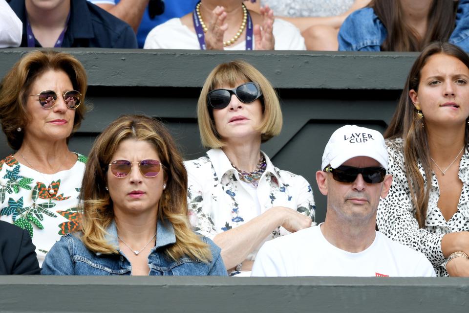 in her annual visit to the tournament on day nine.