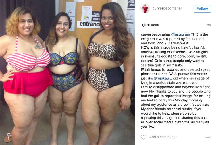 Big Fat Sluts In Bikinis - Plus-Size Blogger Issues the Perfect Response After Instagram Removes Her  Bikini Picture