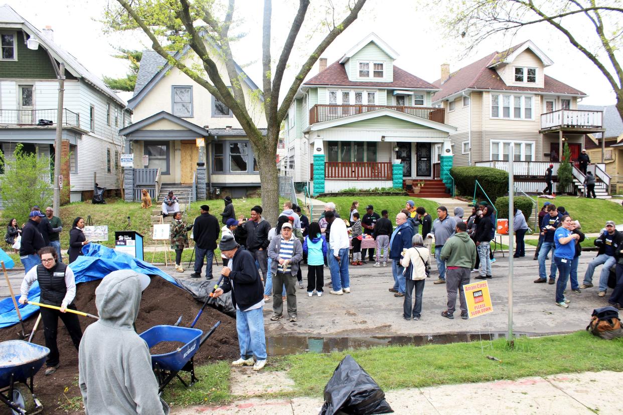 The Dominican Center regularly hosts block parties in the Amani neighborhood.