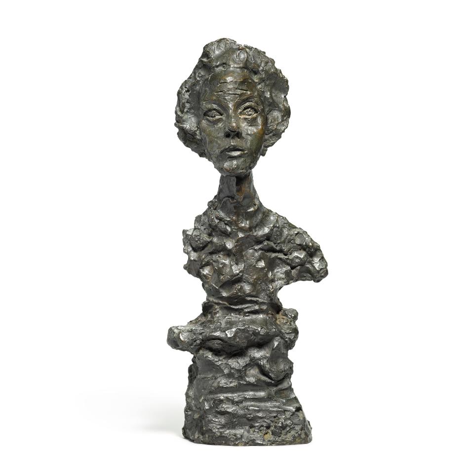 Alberto Giacometti's "Buste d’Annette IV," finished in 1962, will be on display at Sotheby's Palm Beach starting Friday.