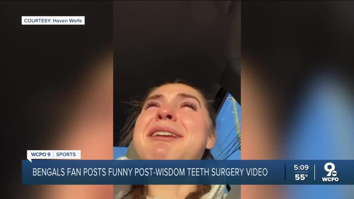 Cincinnati Bengals fan has wisdom teeth removed, films hilarious video