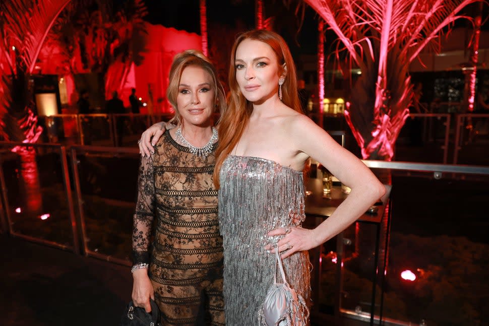 Kathy Hilton and Lindsay Lohan