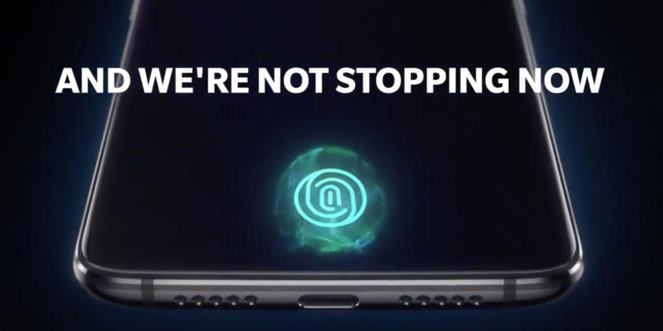 oneplus 6t fingeprint scanner display