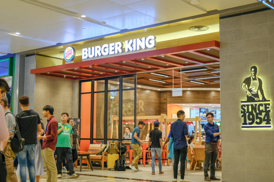 The front signage of Burger King restaurant. (PHOTO: Burger King)