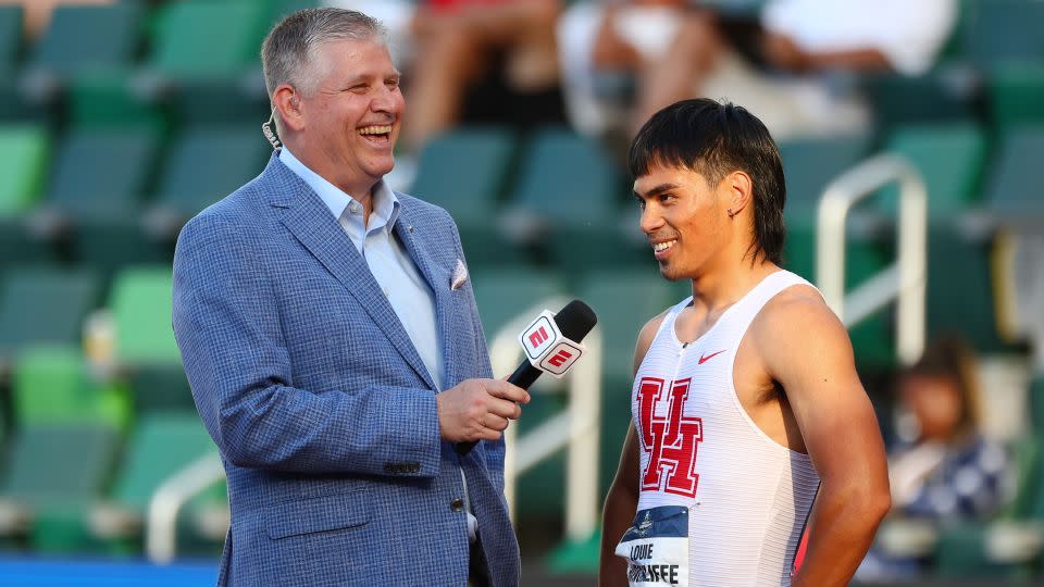 Hinchliffe's time of 9.95 seconds puts him among the 10 fastest men in the world this year. - C. Morgan Engel/NCAA Photos/Getty Images