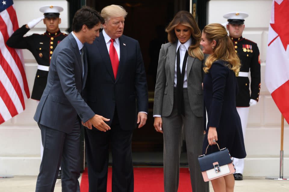 Justin Trudeau visited the White House this week with his wife Sophie. Photo: Getty Images