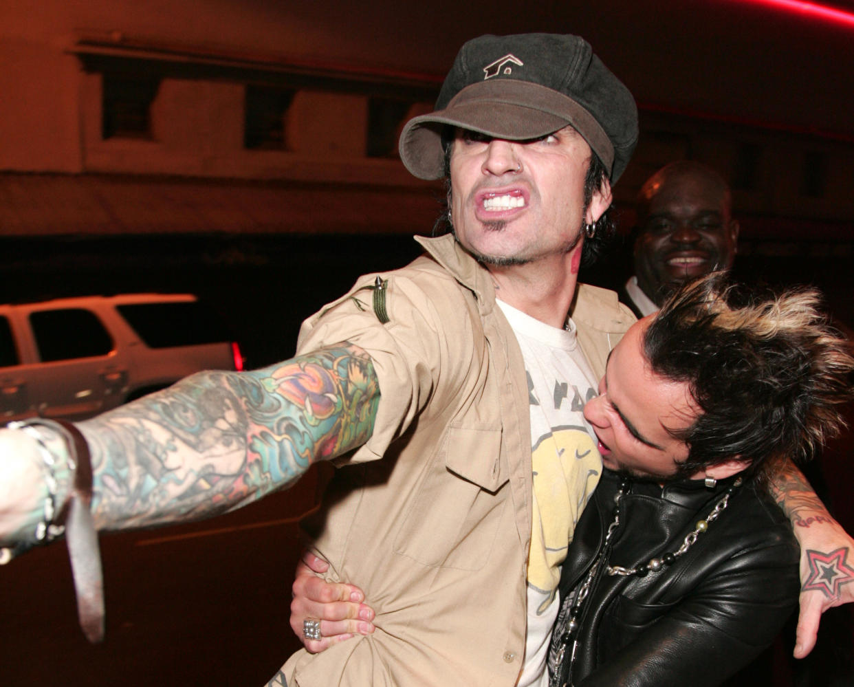 Tommy Lee and Lukas Rossi  (Photo: Jordan Strauss/WireImage)
