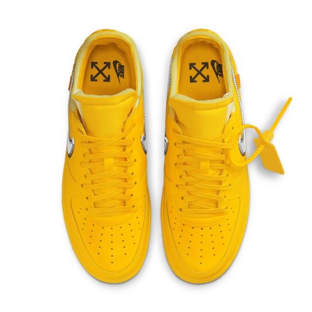 2023New Off-White x NK Air Force 1 Low University Gold Yellow