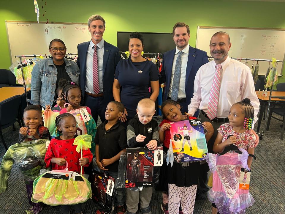 Scott & Wallace law firm delivered Halloween costumes to Sabal Palm, Astoria Park and Pineview  elementary schools on Oct. 25, 2022.
