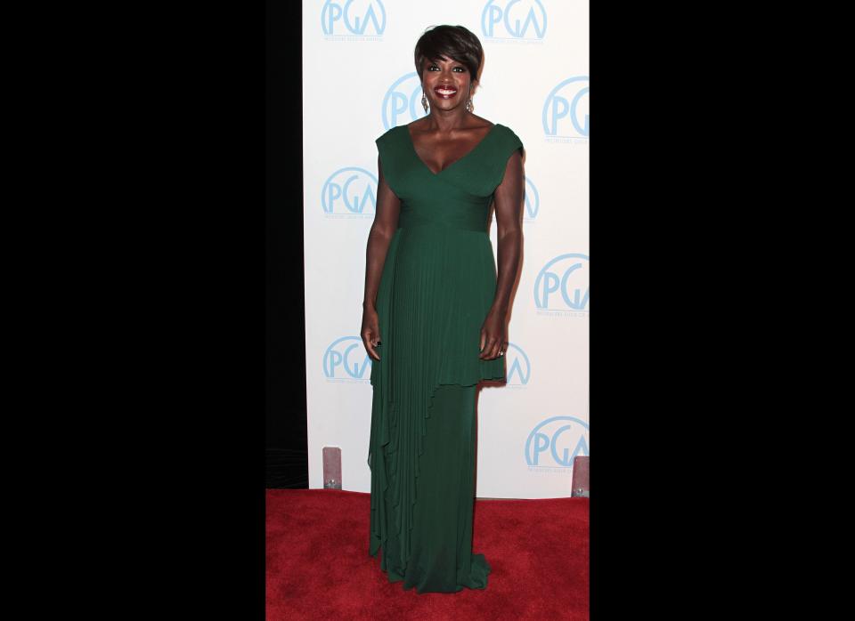 BEVERLY HILLS, CA - JANUARY 21:  Actress Viola Davis attends the 23rd Annual Producers Guild Awards at The Beverly Hilton Hotel on January 21, 2012 in Beverly Hills, California.  (Photo by Frederick M. Brown/Getty Images)