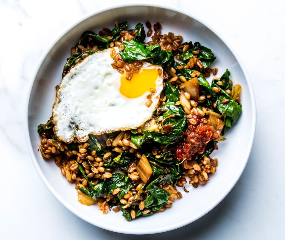 Make a big batch of rice, farro, or quinoa—then have fried rice all week.