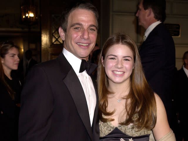 <p>Gregg DeGuire/WireImage</p> Tony Danza and his daughter Katherine Danza arrive at the 28th Annual People's Choice Awards.