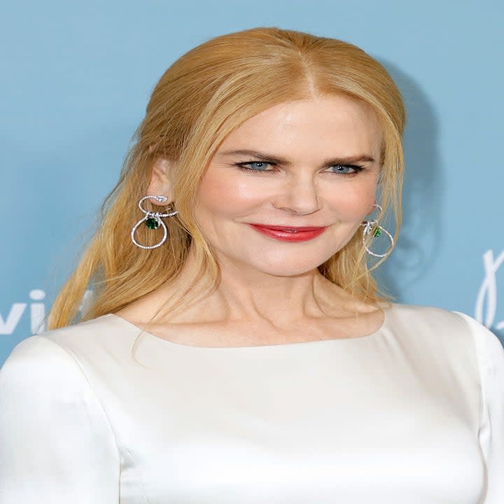 Nicole Kidman smiling slightly