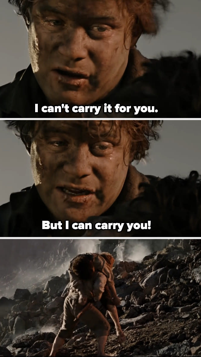 "But I can carry you!"