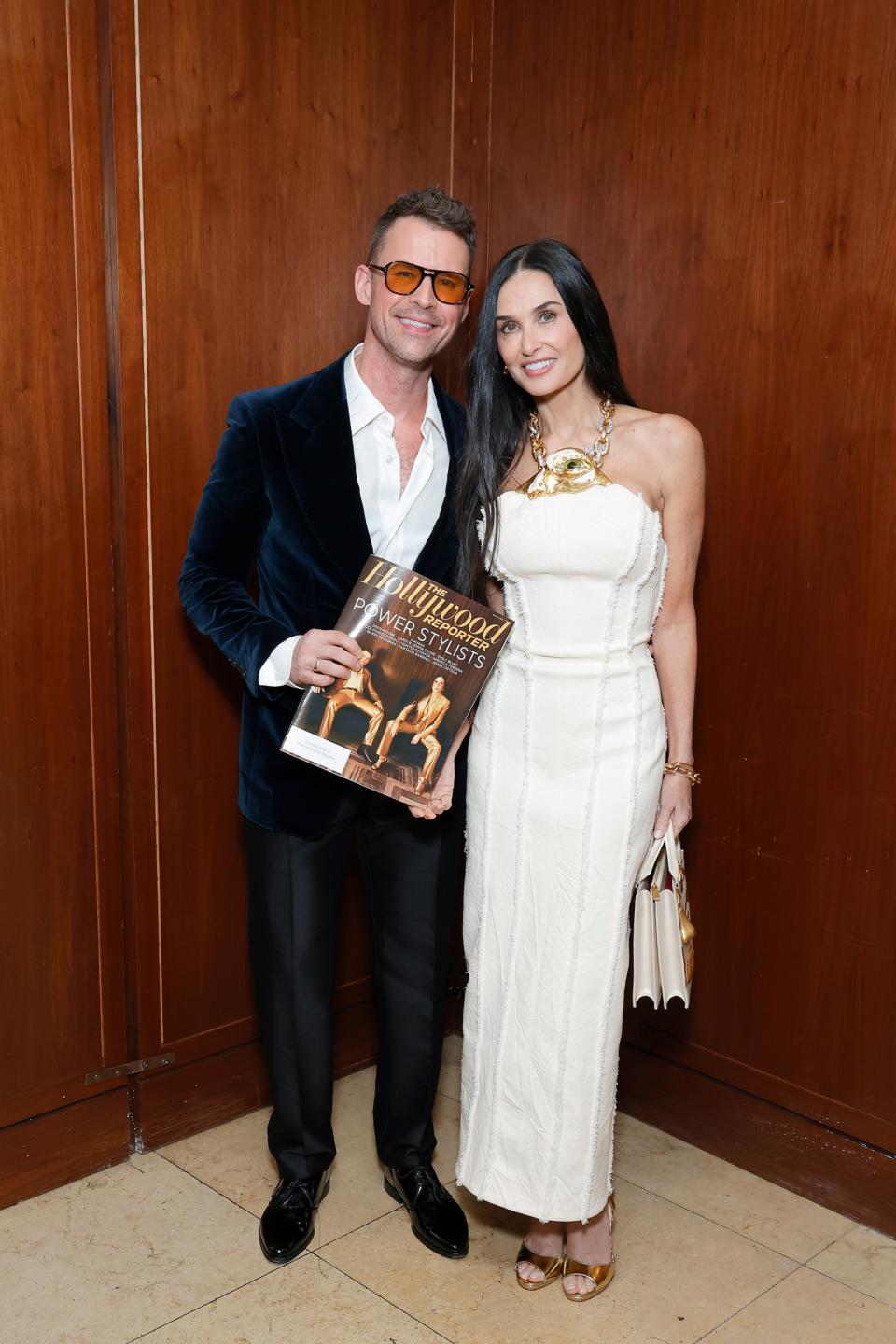 Brad Goreski and Demi Moore attend THR Power Stylists presented by Instagram at Sunset Tower Hotel on March 27, 2024 in Los Angeles.