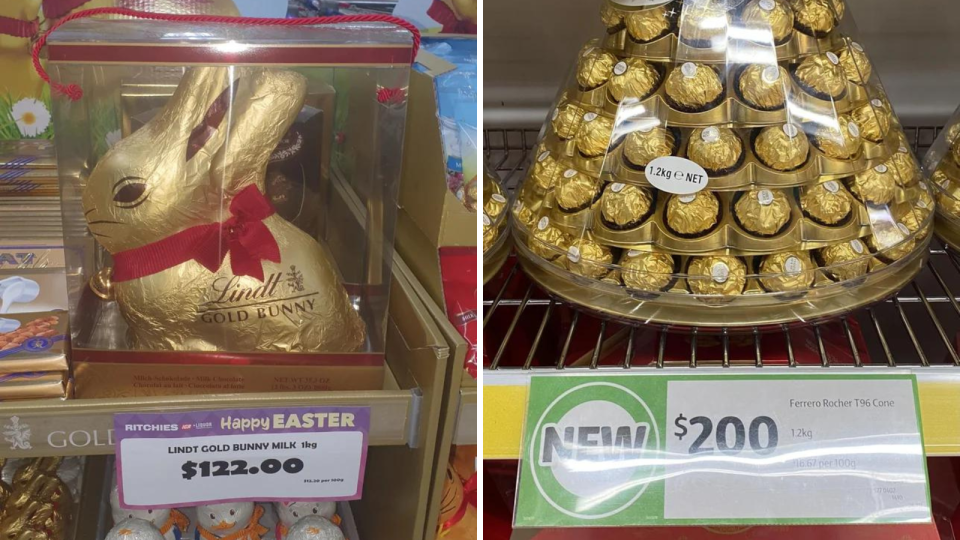 Easter chocolate prices