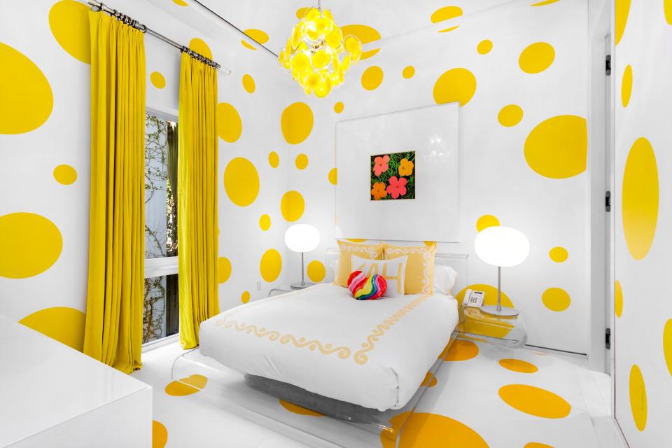 AD100 designer Martyn Lawrence Bullard put a groovy touch on every room