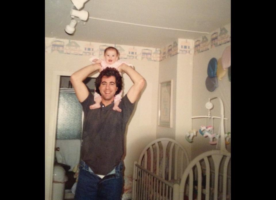 "Here's my father with his two favorite things to come of the '80s: my sister, Amanda, and his ridiculous hair. Obviously he sacrificed fashion for fatherhood -- he couldn't even bother to zip his jeans! Starting at 6' 3", he's better known as Big Dave to my friends, but I know it's more than his height that puts him above the rest!" - Carly Sitzer, Welcome Screen Intern     (HP Photo)  