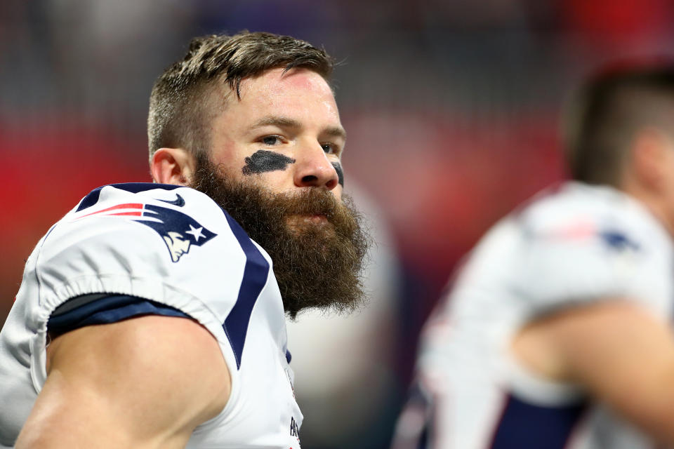 Julian Edelman doesn't warrant a Hall of Fame conversation, much less enshrinement. (Maddie Meyer/Getty Images)