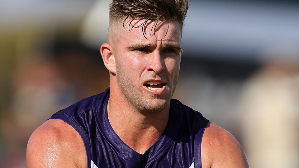 Luke Ryan, pictured here in action for the Fremantle Dockers earlier in 2020.