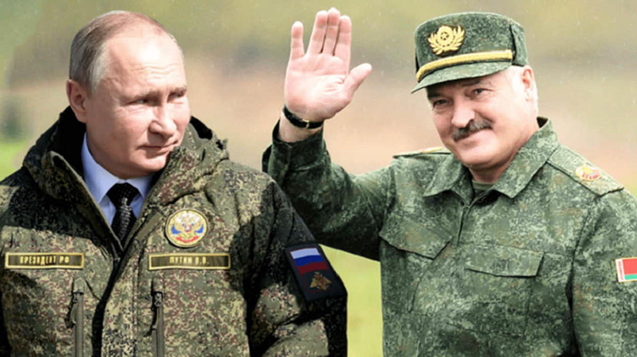 Aleksander Lukashenko and Vladimir Putin. Stock photo: TASS