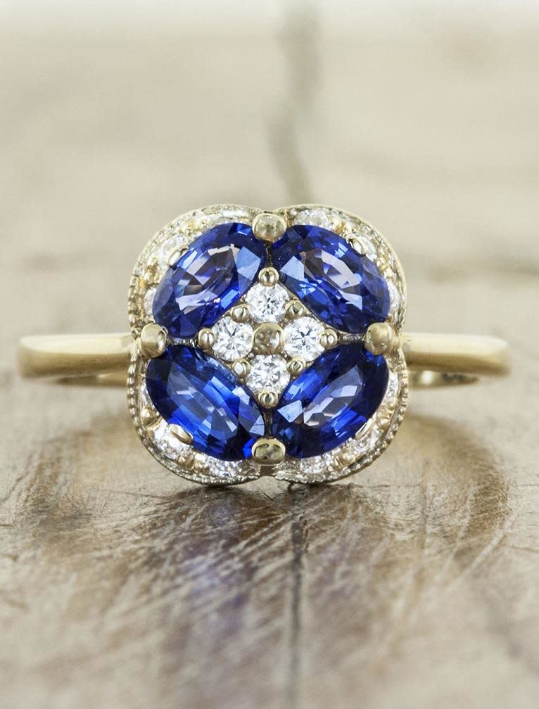 <i>Buy it from&nbsp;<a href="https://shop.kenanddanadesign.com/collections/vintage-inspired-engagement-rings/products/unique-engagement-rings-vintage-oval-aurelia" target="_blank">Ken &amp; Dana Design</a>&nbsp;for $2,250.</i>